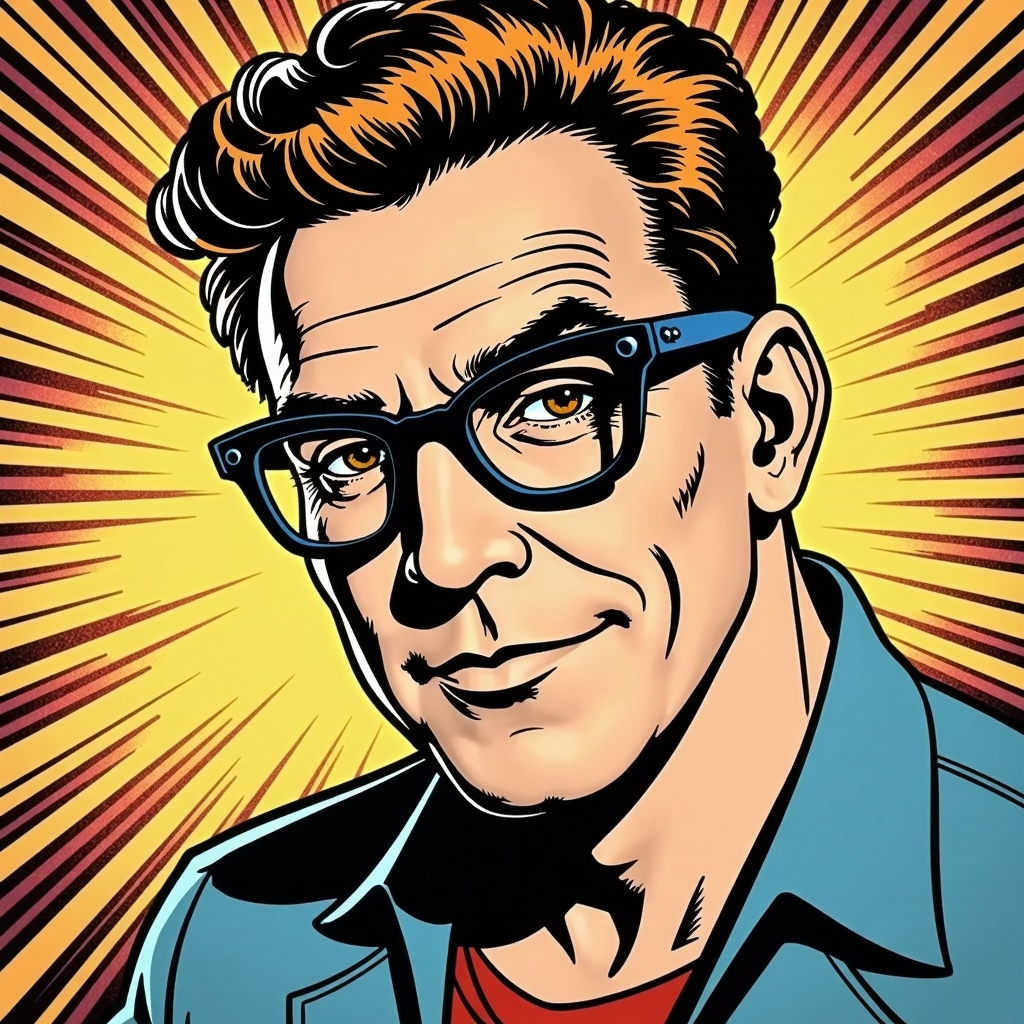 jon407 man in the style of a roy lichten-FLUX TRAI